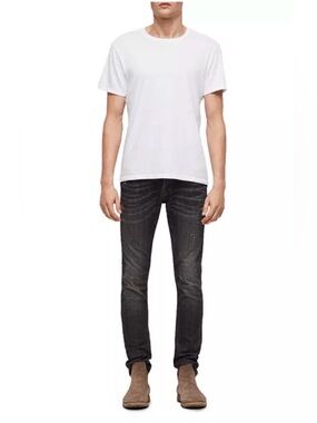 AllSaints Men's Cigarette Skinny Jeans – Washed Black (Sz 32)